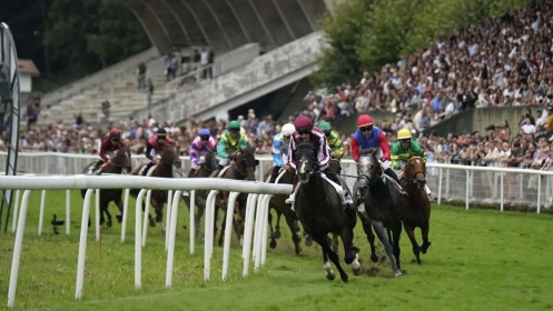 Carrera de caballos en el Hipódromo